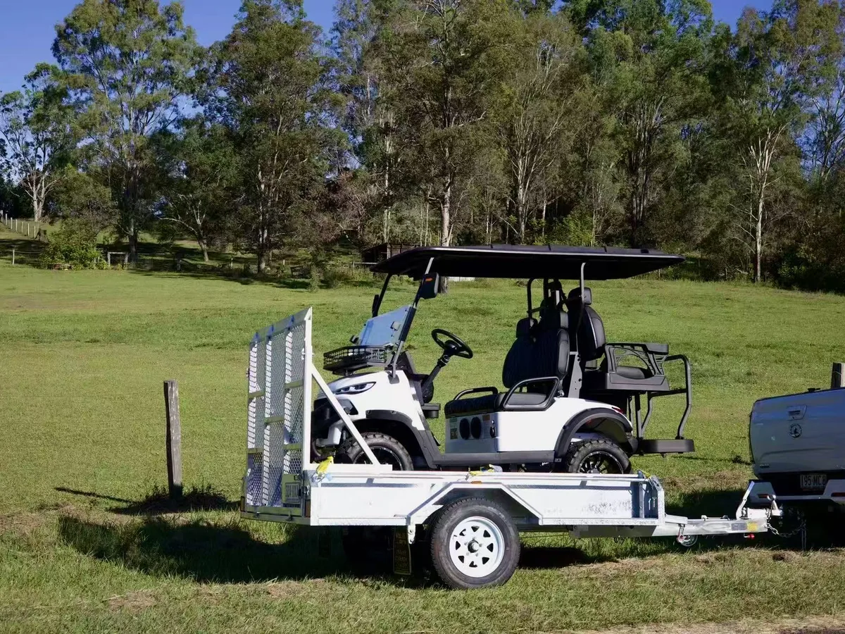 JSH golf cart prepared for a local Australian delivery