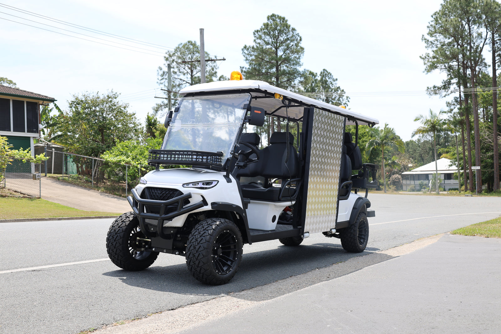 Custom JSH wheelchair-accessible buggy with rear ramp