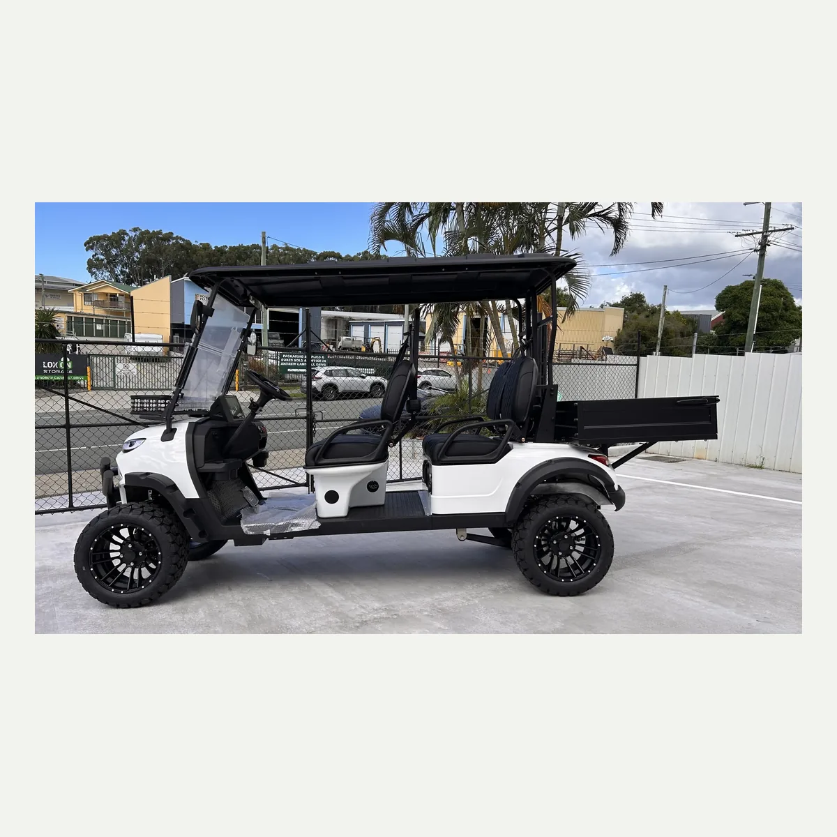 White JSH0709 utility buggy showing the rear cargo tray